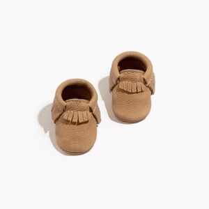 Freshly Picked Newborn Weathered Brown Moccasin Baby Shoe